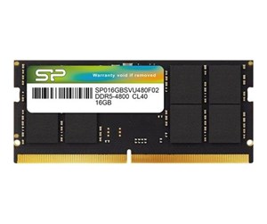 RAM - Silicon Power - DDR5 - module - 16 GB - SO-DIMM 200-pin - 4800 MHz / PC5-38400 - SP016GBSVU480F02