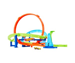 Leketøysbil - Hot Wheels Action Loop Cyclone Challenge Track Set - HTK16