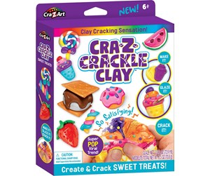 Arts & Crafts - Tilbehør - Craz-Art CRAZART - Crackle Clay - Sweet Treats (25073) - 25073