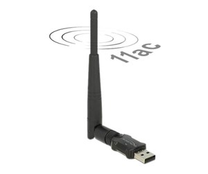 Nettverksadapter - DeLOCK USB 2.0 Dual Band WLAN ac/a/b/g/n Stick - 12462