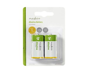 Batteri - Nedis BAAKLR142BL battery - 2 x C - Alkaline - BAAKLR142BL