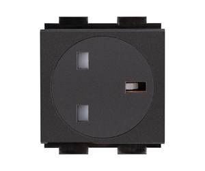 Diverse kabel - Crestron Electronics Crestron FT2A-PWR-UK series FT2A-PWR-UK-1-BASIC - power socket mechanism - 1 power socket - black - FT2A-PWR-UK-1-BASIC