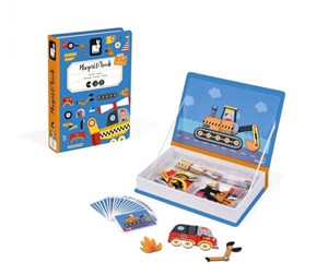 Kreative leker - Janod - Magneti'Book - Racers - 50 magnets - LKJ2715