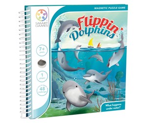 Brettspill & Puslespill - Smart Games Magnetic Travel - Flippin Dolphins (Nordic) - SG2330