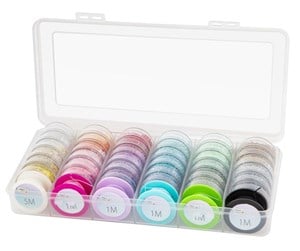 Arts & Crafts - Tilbehør - Craft Sensations Rocaille glass beads 36 pcs in plastic storage box - CR9022/A