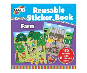 Kreative leker - Galt Reusable Sticker Book - Farm - 55-1005104