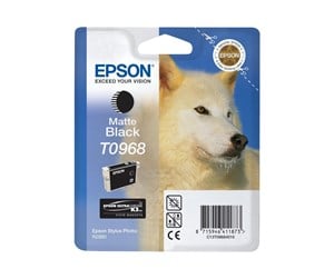 Printertilbehør blekk/toner - Epson T0968 - matte black - original - ink cartridge - Blekkpatron Matt svart - C13T09684N10