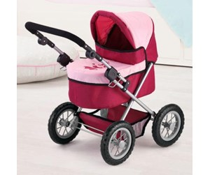 Dukker, Bamser & Utstyr - Bayer Design Doll's Pram Trendy - Red/Pink - 13014AA