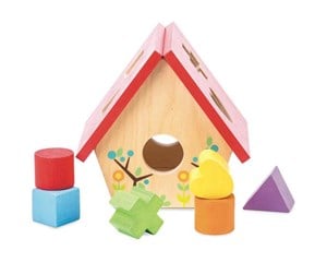 Babyleker - Le Toy Van - Petilou - My Little Bird House Shape Sorter - (LPL085) - LPL085