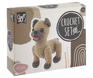 Arts & Crafts - Tilbehør - Creative Craft Group Craft ID - Crochet kit - Bulldog (CR1714) - CR1714/GE