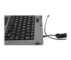 Tastatur - Gamber-Johnson LLC Gamber Johnson Rugged Lite - keyboard - with touchpad - QWERTY - US - Tastatur - Amerikansk Engelsk - Grå - 7160-1449-00