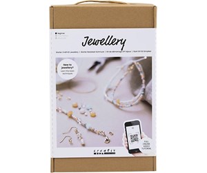 Kreative leker - Creativ Company DIY Kit - Starter Craft Kit Jewellery Classic beads (970856) - 970856