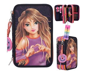 Skole - Topmodel - Triple Pencil Case NIGHT LIGHT ( 0412597 ) - 412597