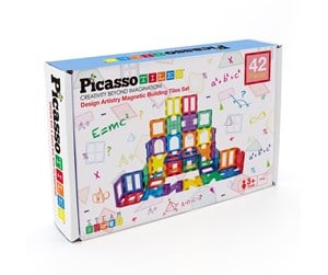 Byggesett - PicassoTiles Artistry Magnetic Tiles set 42pcs - PT42