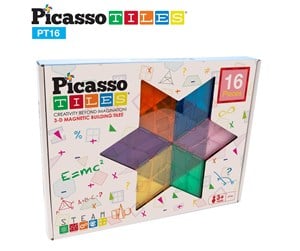 Byggesett - PicassoTiles 16pc Magnetic Tiles set - PT16