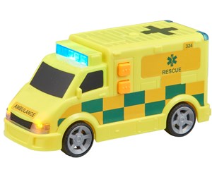 Leketøysbil - Teamsterz Small Ambulance with L&S yellow toy - 1416689