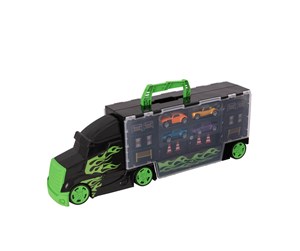 Leketøysbil - Teamsterz Metro City Transporter and 4 toy cars - 1417090