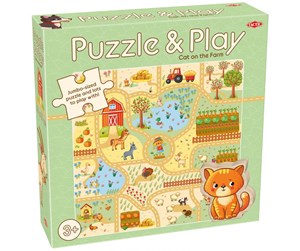 Puslespill - Tactic My First Puzzle & Play Cat on the Farm - 59353