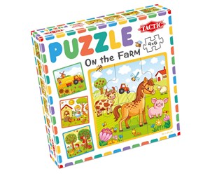 Puslespill - Tactic My First Puzzle 4x6 pcs On the Farm - 56664