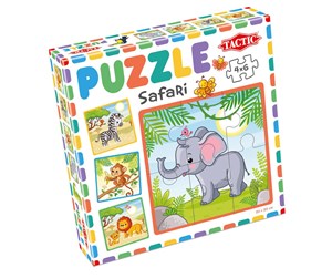 Puslespill - Tactic My First Puzzle 4x6 pcs Safari - 56665