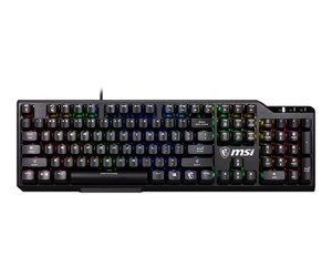 Tastatur - MSI Vigor GK41 - keyboard - QWERTY - US Input Device - Gamingtastatur - Amerikansk Engelsk - Svart - VIGOR GK41 LR US