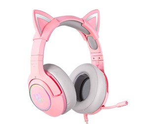 Hodetelefoner - ONIKUMA Gaming headphones  K9 Pink RGB - K9P RGB 3.5mm