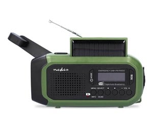 DAB, nettverks- og klokkeradio - Nedis - DAB portable radio - DAB+/FM - Mono - RDDBCR2000GN