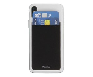 Mobil - Deksel og etui - Deltaco Adhesive Credit Card Holder - Black - MCASE-CH002