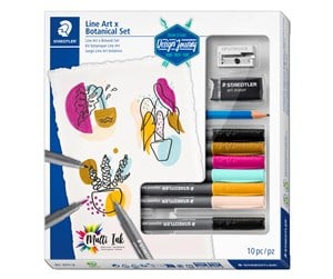 Konferanse & Presentasjon - Staedtler Line ArtxBotan. Set 10pcs 100% PEFC - 61 371-2