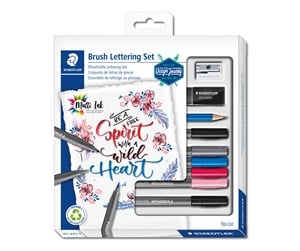 Konferanse & Presentasjon - Staedtler Brush Lettering Set 9 pcs 100% PEFC - 61 371-1