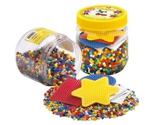 Kreative leker - Vestergaard Hama - 4000 pcs. with 3 ass. pin plates (382052) - 382052