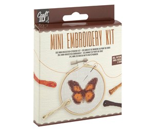 Arts & Crafts - Tilbehør - Creative Craft Group Craft ID - Mini embroidery kit - Butterfly (CR1710 - CR1710/GE