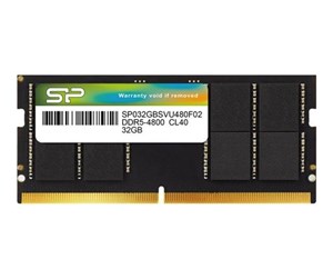 RAM - Silicon Power - DDR5 - module - 32 GB - SO-DIMM 200-pin - 4800 MHz / PC5-38400 - SP032GBSVU480F02