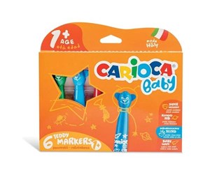 Kreative leker - Carioca - Marker w/baby handle (6pcs) - 809409