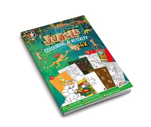 Kreative leker - Creative Craft Group Moxy - Colouring & Activity Book - Jungle (150069) - 150069