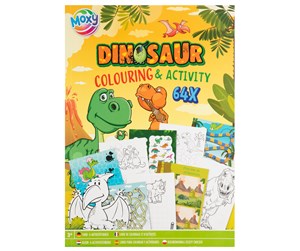 Kreative leker - Legind Moxy - Colouring & Activity Book - Dino (150076) - 150076