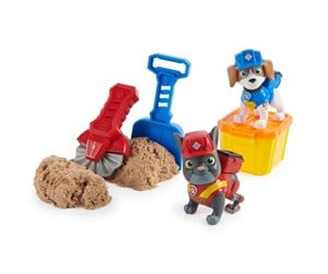 Figurer - Paw Patrol Rubble & Crew Figure 2 Pk Charger & Wheeler - 6066685