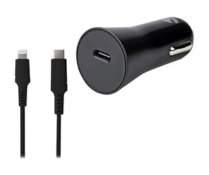 Mobil - Adaptere og ladere - Nedis car power adapter - 24 pin USB-C - 20 Watt - CCPDL20W111BK