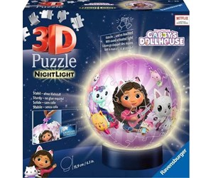 Puslespill - Gabby's Dollhouse Night Light 72 pcs 3D Puzzle 3D Puslespill - 11575