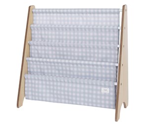 Barnerom - 3 Sprouts - Bookshelf - Gingham Blue - IRKGBL