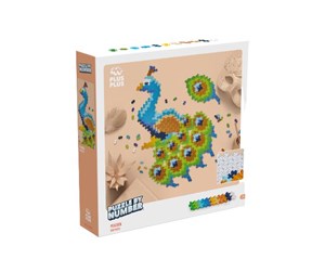 Puslespill - Plus-Plus - Puzzle By Number Peacock 800pcs - (3931) Blokk - 5710409107600