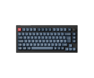 Tastatur - Keychron V1 MAX QMK/VIA Wireless RGB Hot Swap Jupiter Red - Carbon Black - Tastatur - Nordisk - Svart - V1M-D1-BO