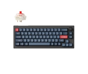 Tastatur - Keychron V2 MAX Wireless QMK/VIA Hot Swap Jupiter Red - Carbon Black - Tastatur - Uten talltastatur - Nordisk - Svart - V2M-D1