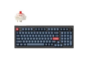 Tastatur - Keychron V5 MAX QMK/VIA Wireless RGB Hot Swap Jupiter Red - Carbon Black - Gamingtastatur - Nordisk - Svart - V5M-D1