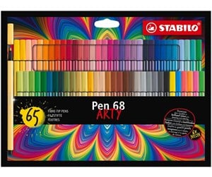 Skrive- & Tegneverktøy - STABILO - Pen 68 ARTY cardboard wallet of 65 colors - 204074