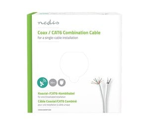 Diverse kabel - Nedis Coax / CAT6 Combination Cable - bulk aerial/network cable - 50 m - CSGG4500WT500