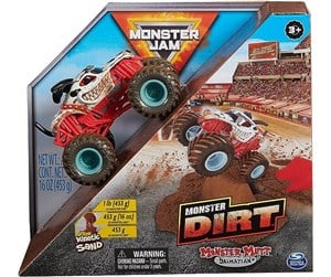 Leketøysbil - Spinmaster Monster Jam - Monster Dirt Starter Set 2.0 - Monster Mutt Dalmatian - 0778988250754