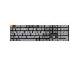 Tastatur - Keychron K5 MAX QMK/VIA Wireless RGB Hot Swap Low Profile Brown - Gray - Gamingtastatur - Nordisk - Grå - K5M-H3-BO