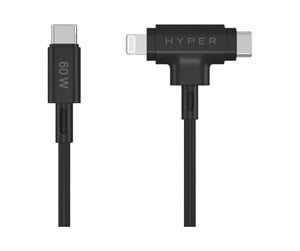 USB - Hyper Juice Lightning cable - Lightning / USB - 1.5 m - HJ4010BKGL