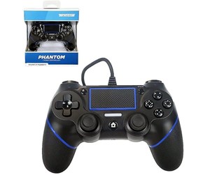 Spill - Tilbehør - TeknoGame Phantom P4 - Black - Controller - Sony PlayStation 4 - 849172014268